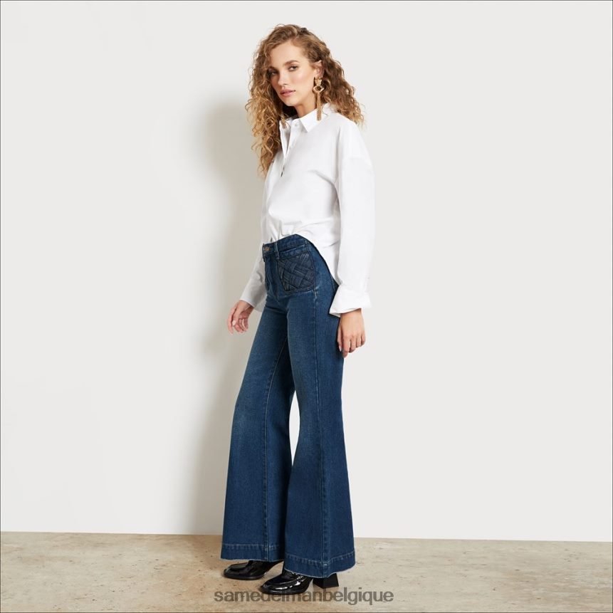 pantalon taille haute avec poches en baie Sam Edelman femmes marle JZ0XZ01228 vêtements