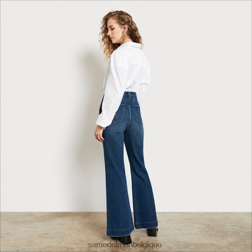 pantalon taille haute avec poches en baie Sam Edelman femmes marle JZ0XZ01228 vêtements