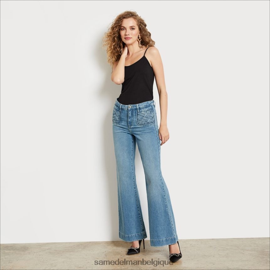 pantalon taille haute avec poches en baie Sam Edelman femmes tremble JZ0XZ01227 vêtements