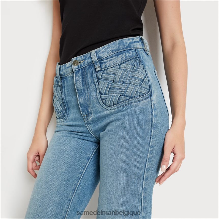 pantalon taille haute avec poches en baie Sam Edelman femmes tremble JZ0XZ01227 vêtements