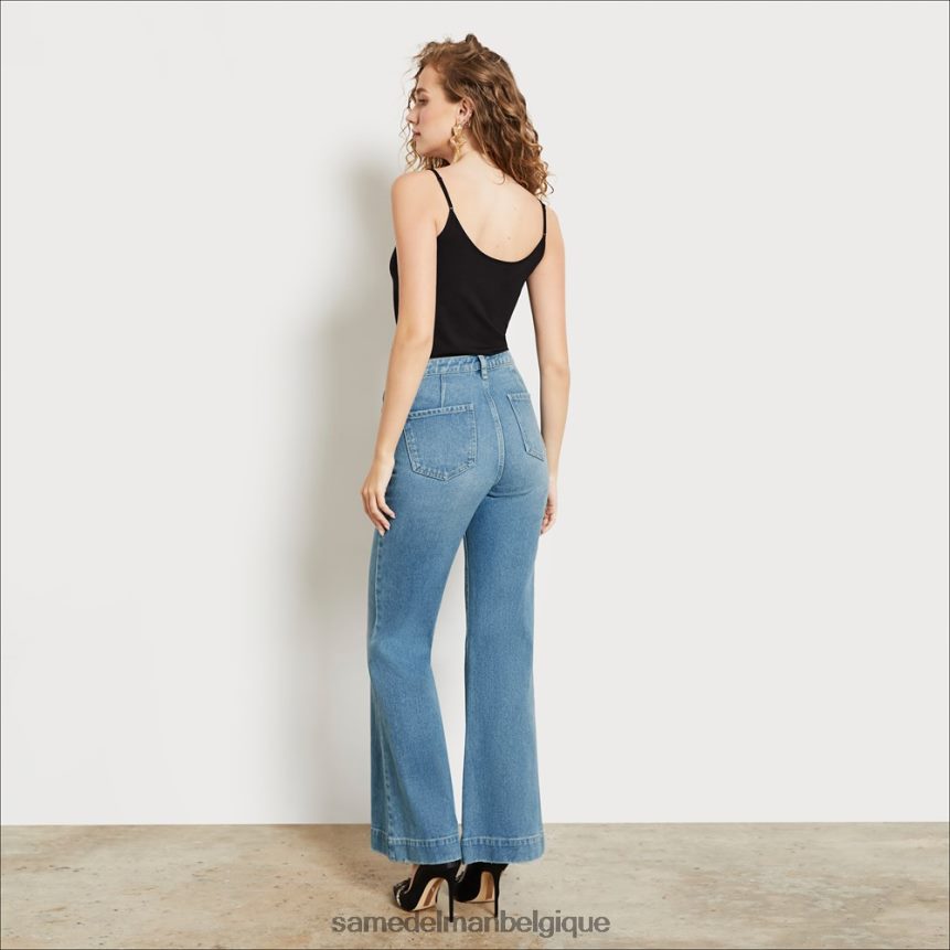 pantalon taille haute avec poches en baie Sam Edelman femmes tremble JZ0XZ01227 vêtements