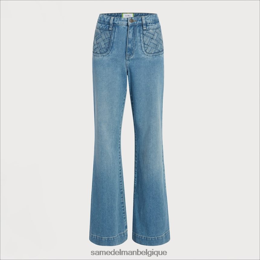 pantalon taille haute avec poches en baie Sam Edelman femmes tremble JZ0XZ01227 vêtements