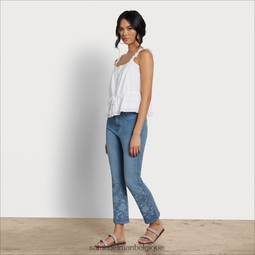 pantalon évasé linnie taille moyenne Sam Edelman femmes Catalina JZ0XZ01183 vêtements