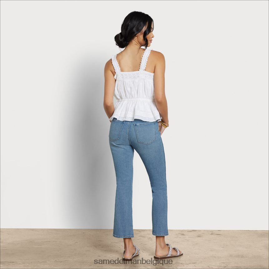pantalon évasé linnie taille moyenne Sam Edelman femmes Catalina JZ0XZ01183 vêtements