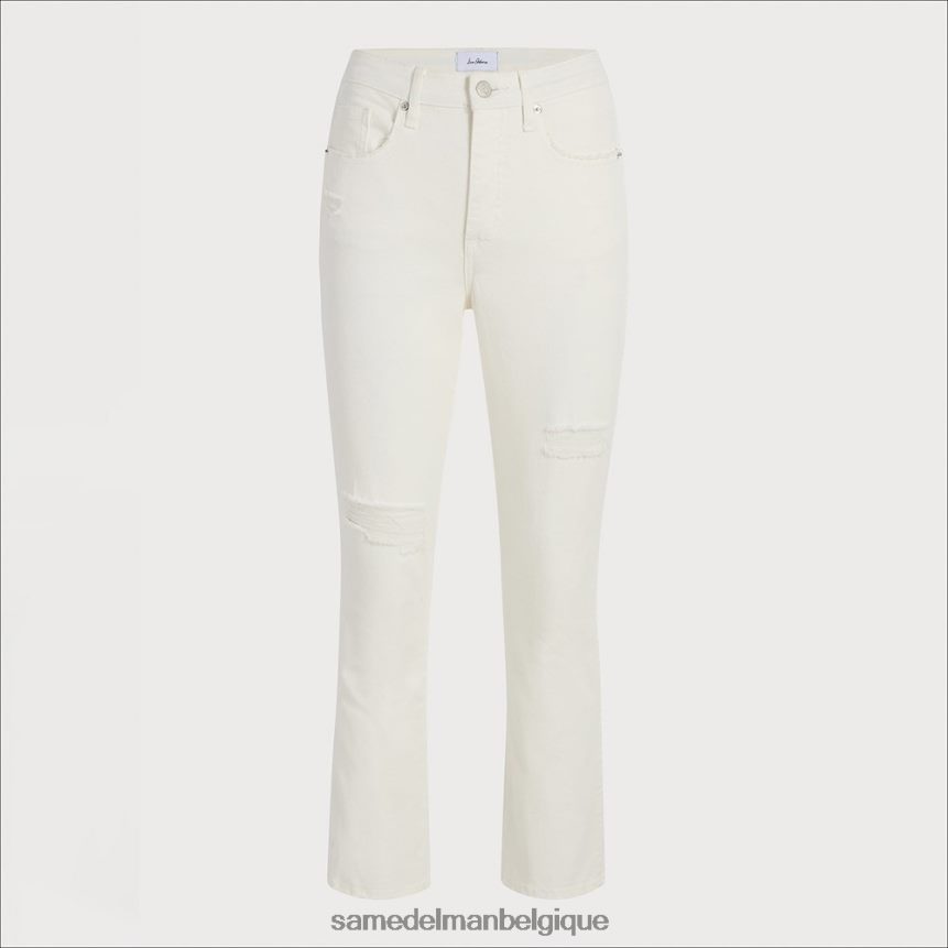 pantalon évasé linnie taille moyenne Sam Edelman femmes blanc JZ0XZ01184 vêtements