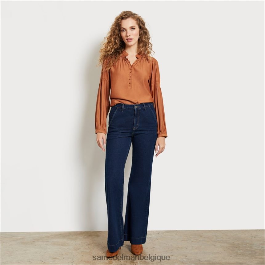 pantalon évasé taille haute Sam Edelman femmes atlantique JZ0XZ01250 vêtements