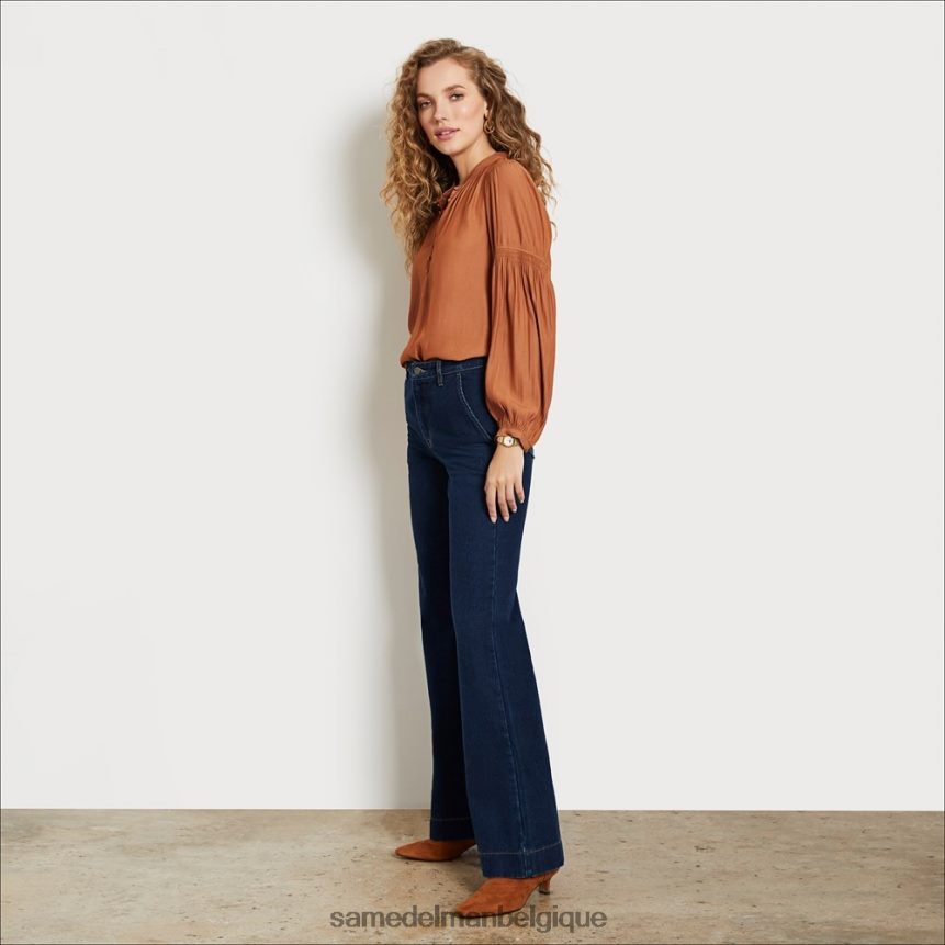 pantalon évasé taille haute Sam Edelman femmes atlantique JZ0XZ01250 vêtements