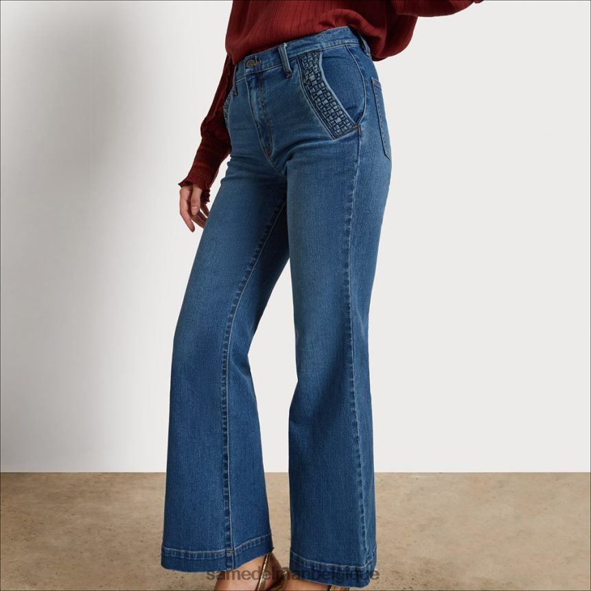 pantalon évasé taille haute Sam Edelman femmes danse de la lune JZ0XZ01224 vêtements