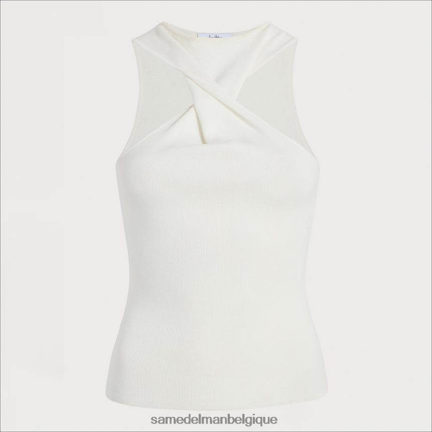 débardeur pull avril Sam Edelman femmes gardénia JZ0XZ01194 vêtements