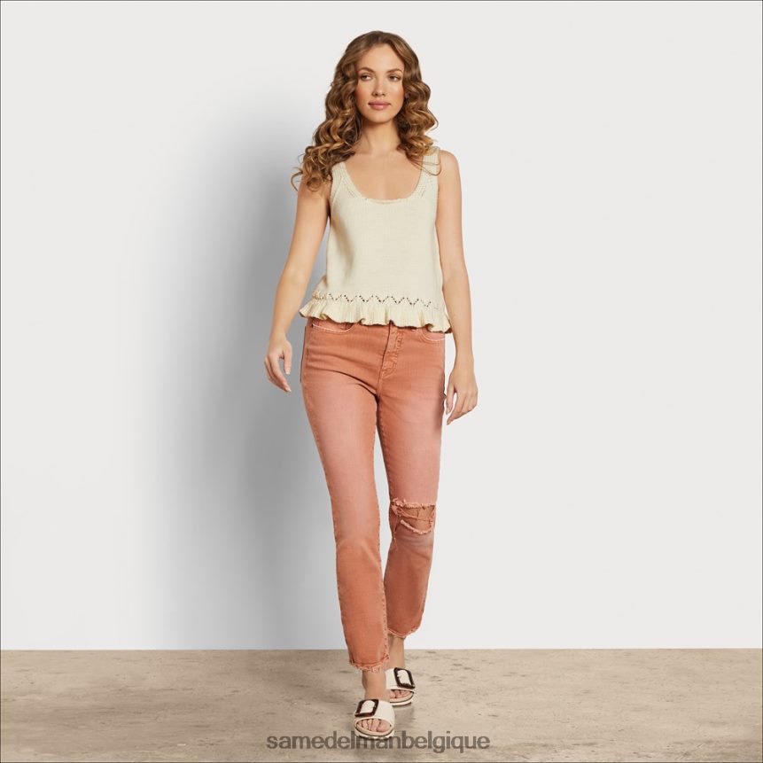 débardeur pull inez Sam Edelman femmes crème irlandaise JZ0XZ01192 vêtements