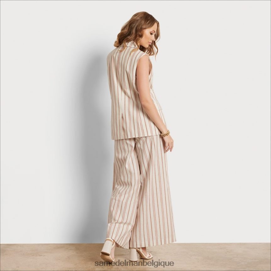 gilet frankie Sam Edelman femmes bande blanche JZ0XZ01083 vêtements