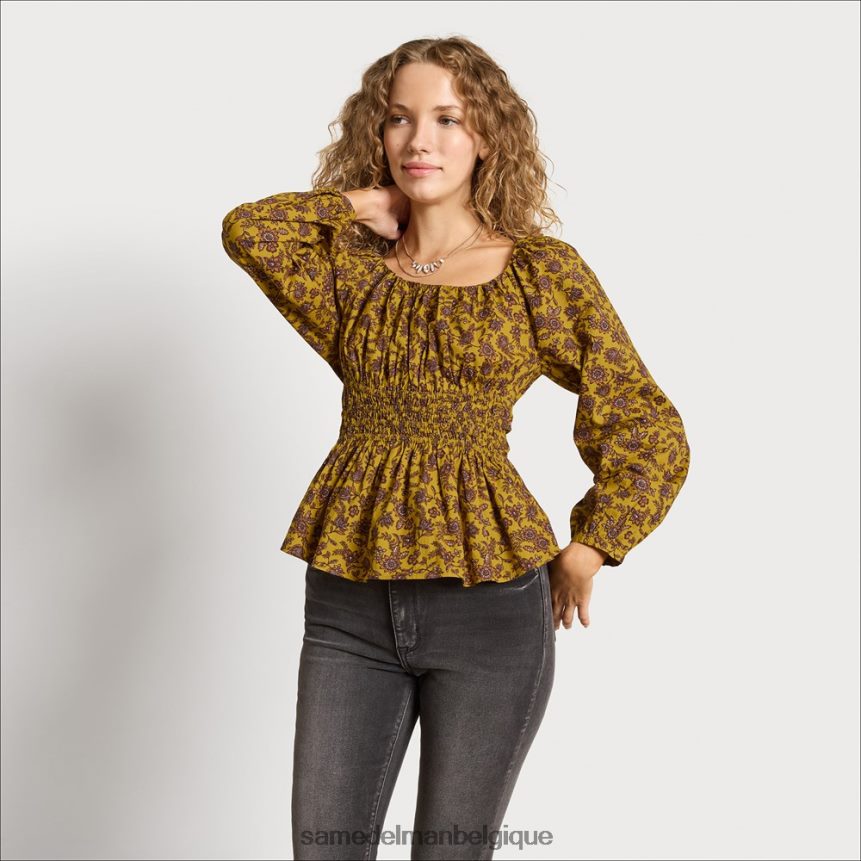 haut cilien à manches longues Sam Edelman femmes huile d'olive JZ0XZ01290 vêtements