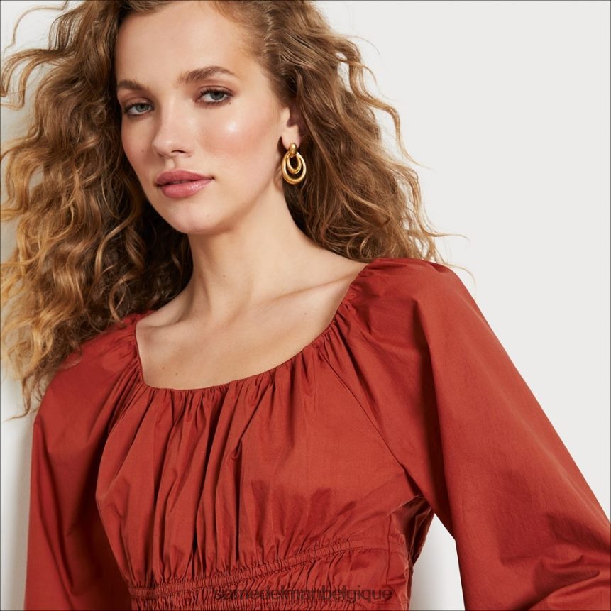 haut cilien à manches longues Sam Edelman femmes pain d'épice JZ0XZ01261 vêtements