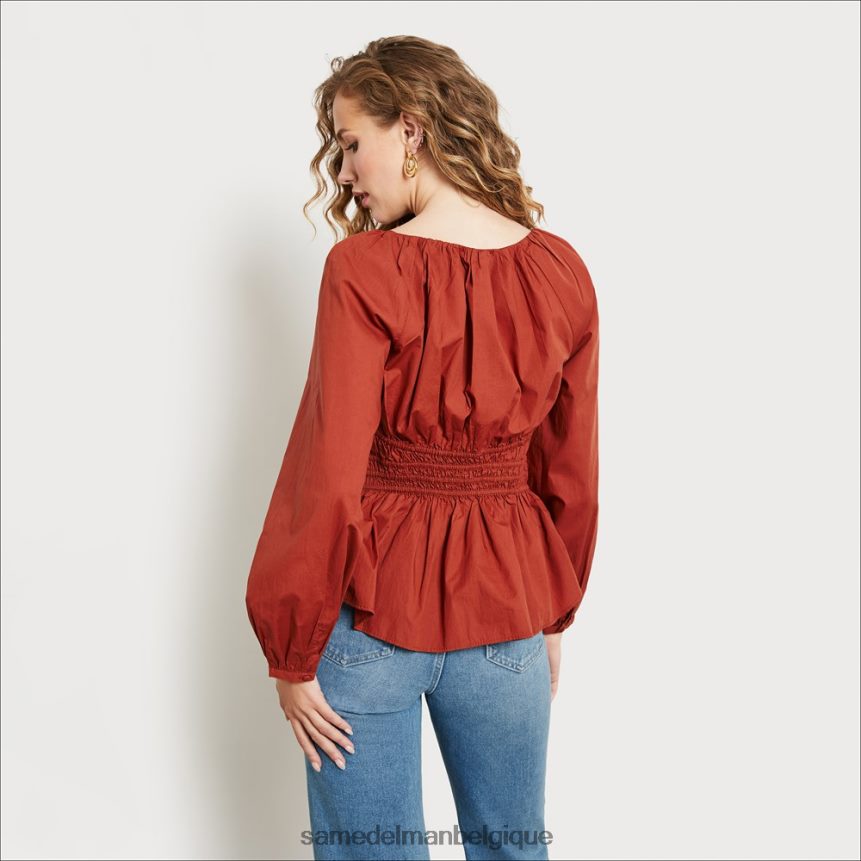 haut cilien à manches longues Sam Edelman femmes pain d'épice JZ0XZ01261 vêtements