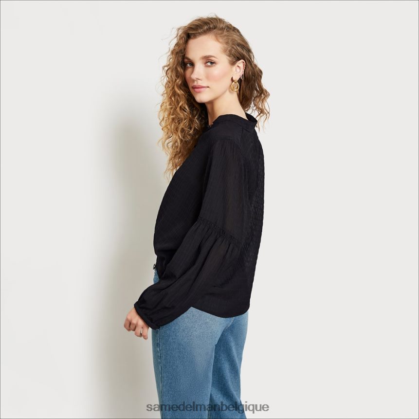 haut emline à manches longues Sam Edelman femmes noir JZ0XZ01278 vêtements