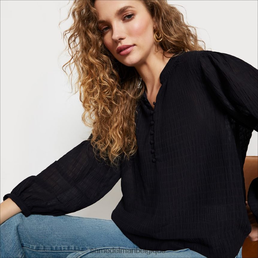 haut emline à manches longues Sam Edelman femmes noir JZ0XZ01278 vêtements