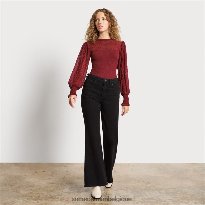 haut julien à manches longues Sam Edelman femmes brun plus garance JZ0XZ01269 vêtements