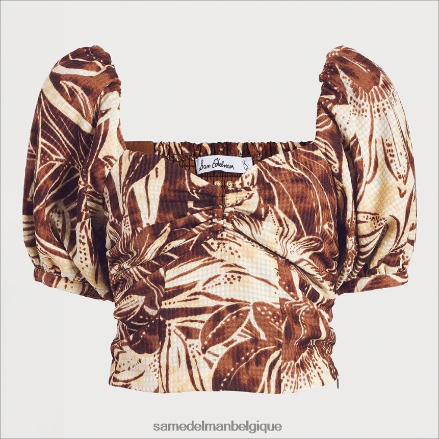 haut à manches courtes Karen Sam Edelman femmes cheval d'oseille JZ0XZ01103 vêtements