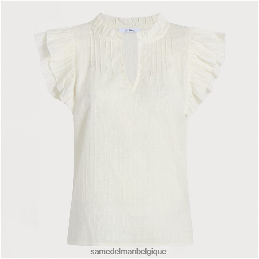 haut à manches courtes Rey Sam Edelman femmes gardénia JZ0XZ01175 vêtements