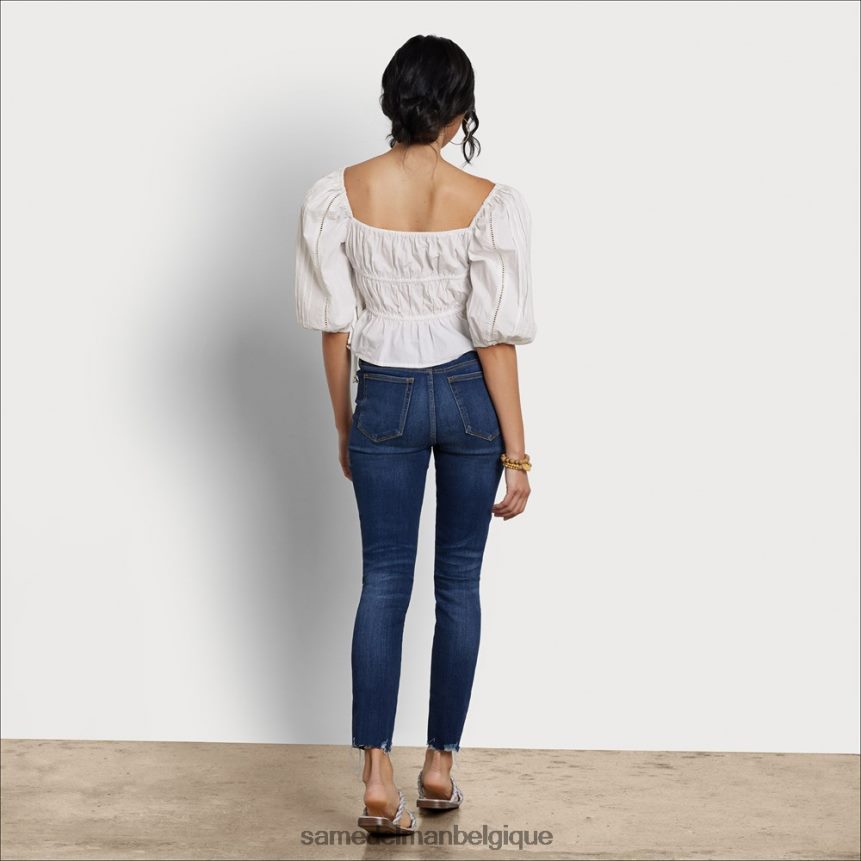 haut pré à manches longues Sam Edelman femmes blanc JZ0XZ01173 vêtements