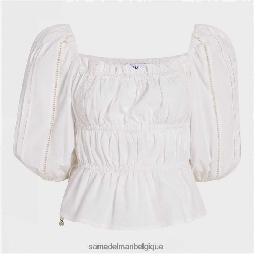 haut pré à manches longues Sam Edelman femmes blanc JZ0XZ01173 vêtements