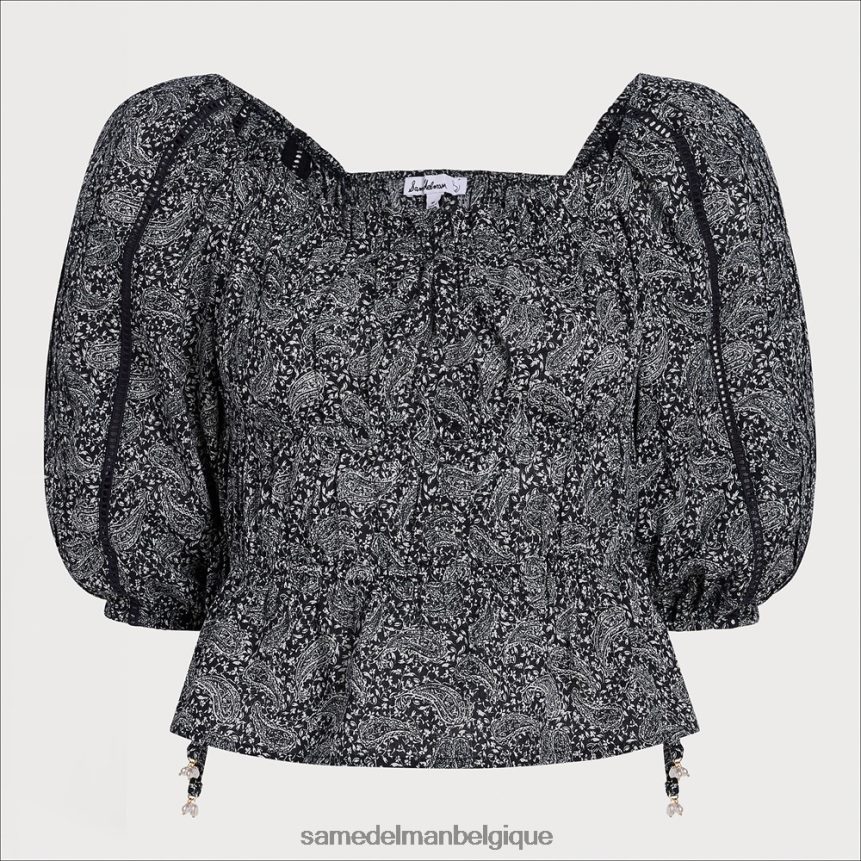 haut pré à manches longues Sam Edelman femmes bleu JZ0XZ01171 vêtements