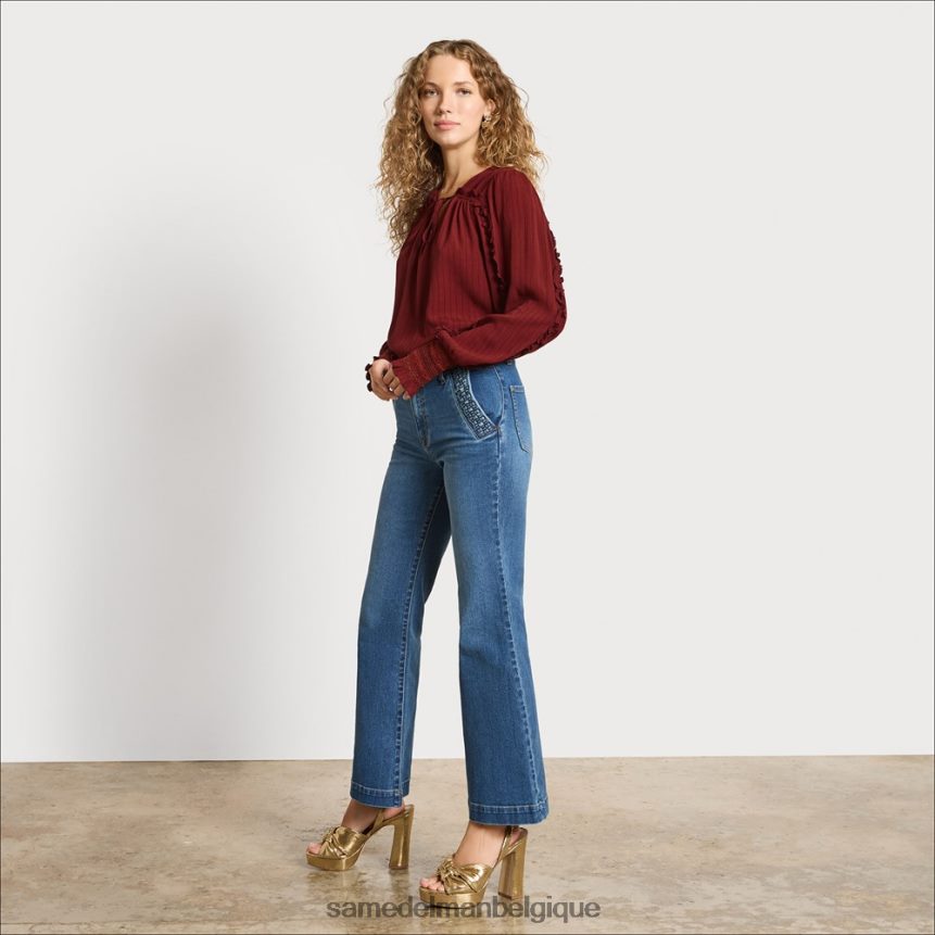 haut varick à manches longues Sam Edelman femmes brun plus garance JZ0XZ01248 vêtements