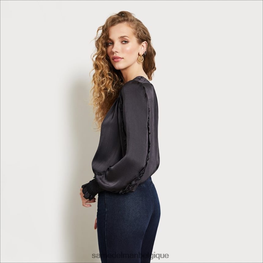 haut varick à manches longues Sam Edelman femmes crépuscule noir JZ0XZ01246 vêtements