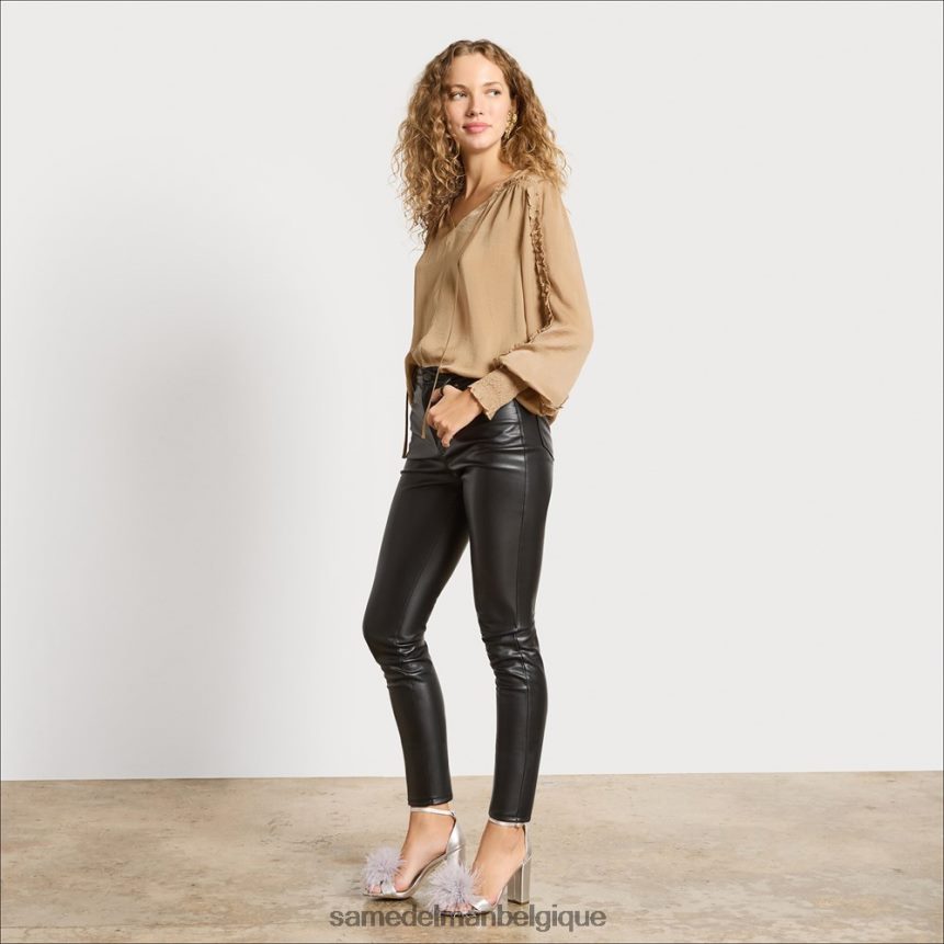 haut varick à manches longues Sam Edelman femmes or terne JZ0XZ01241 vêtements