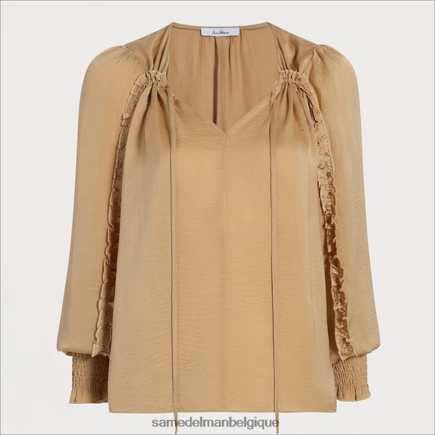 haut varick à manches longues Sam Edelman femmes or terne JZ0XZ01241 vêtements