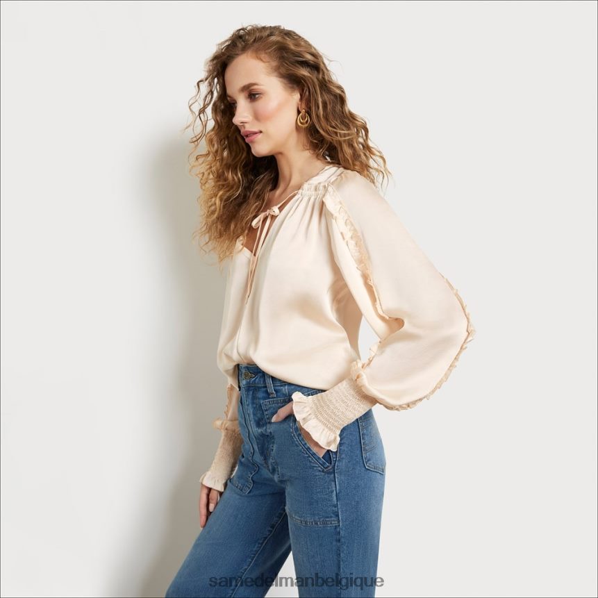 haut varick à manches longues Sam Edelman femmes sable mouvant JZ0XZ01247 vêtements