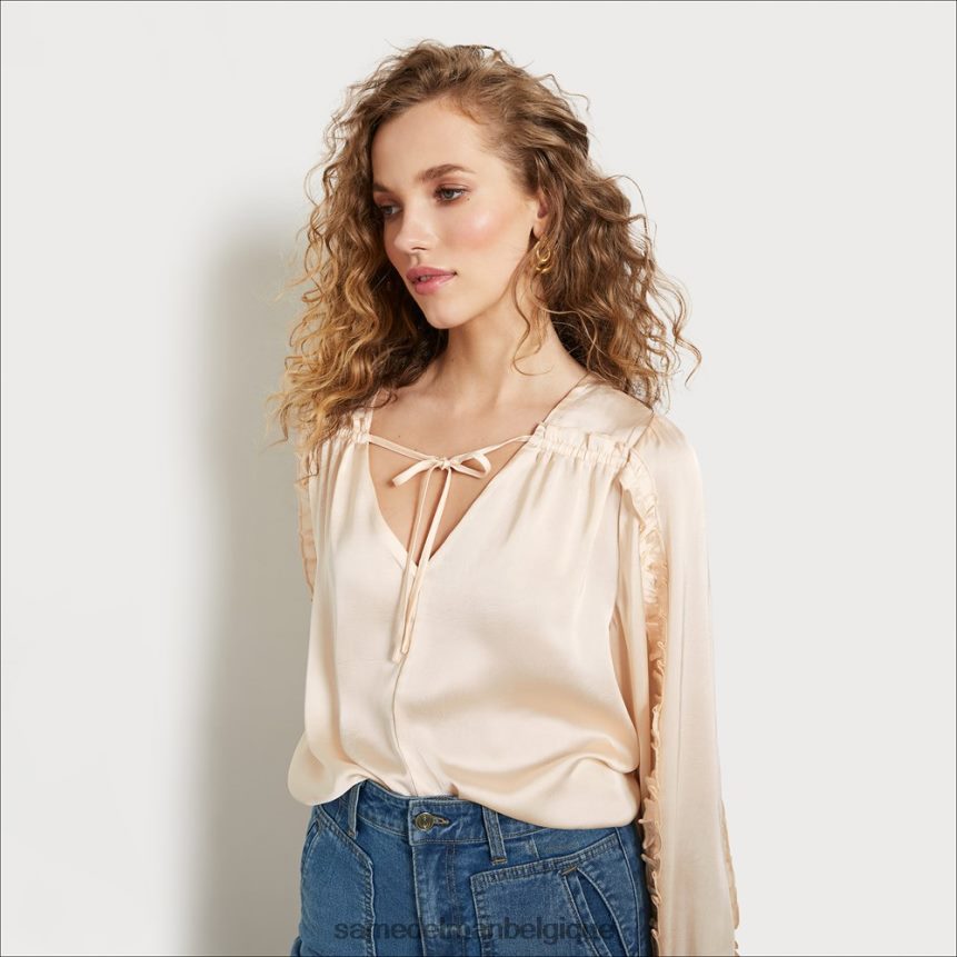 haut varick à manches longues Sam Edelman femmes sable mouvant JZ0XZ01247 vêtements