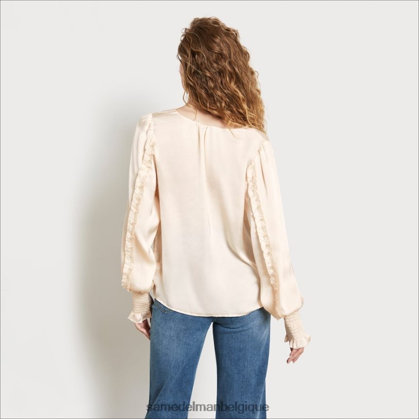 haut varick à manches longues Sam Edelman femmes sable mouvant JZ0XZ01247 vêtements