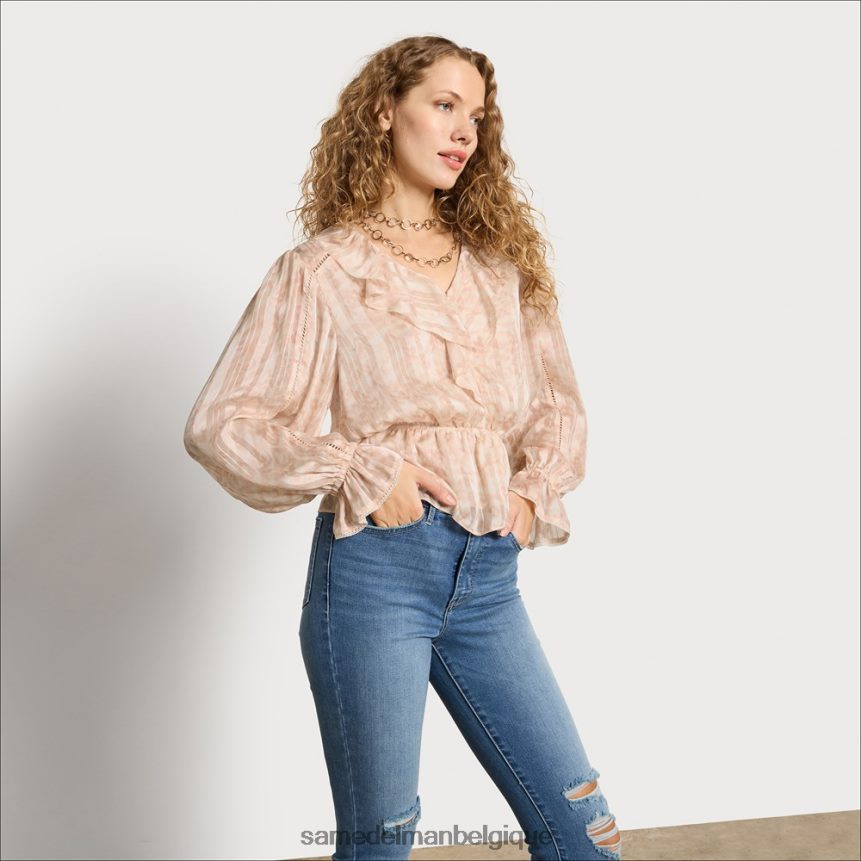 haut vermont à manches longues Sam Edelman femmes gardénia JZ0XZ01293 vêtements