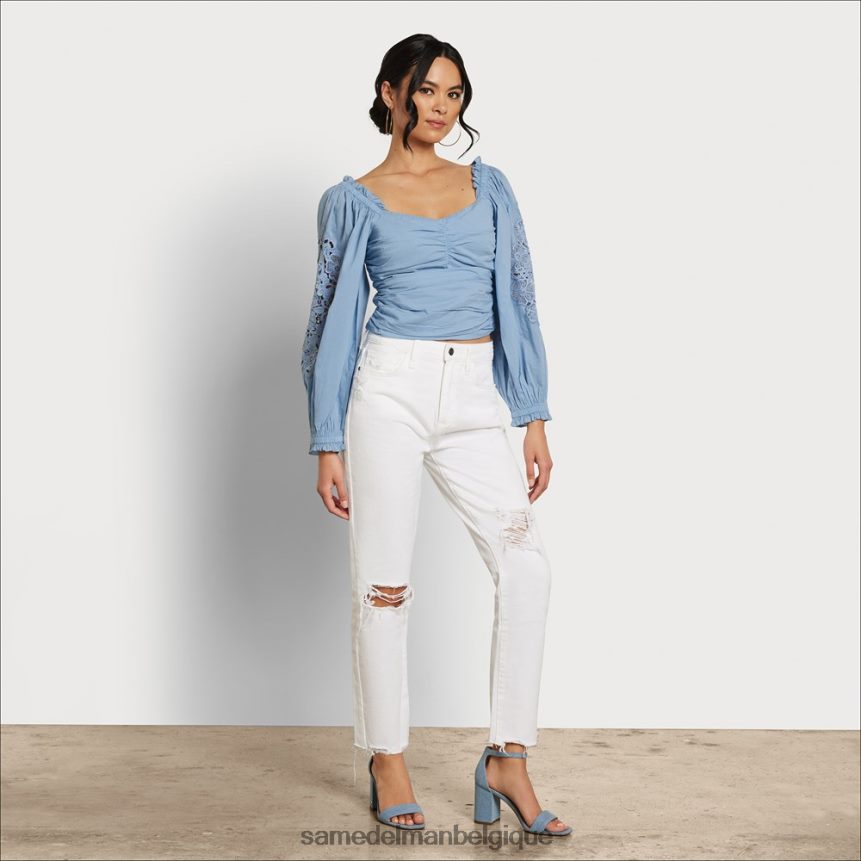 stevie ruch - haut à manches longues Sam Edelman femmes chambray JZ0XZ01177 vêtements