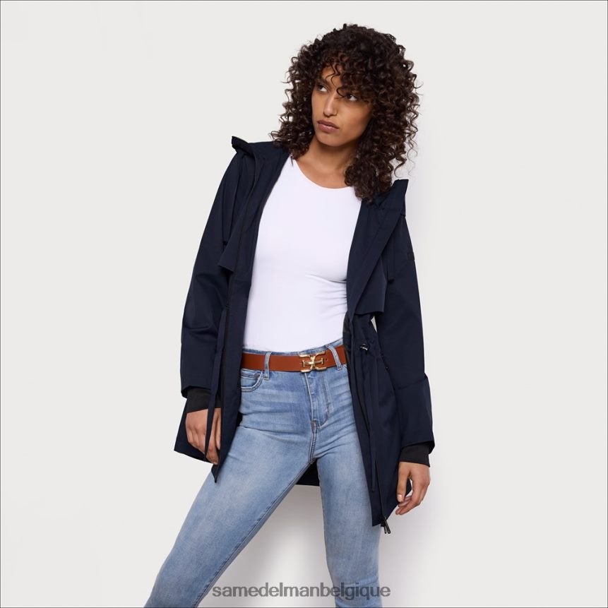 anorak de pluie Sam Edelman femmes marine JZ0XZ01137 vêtements