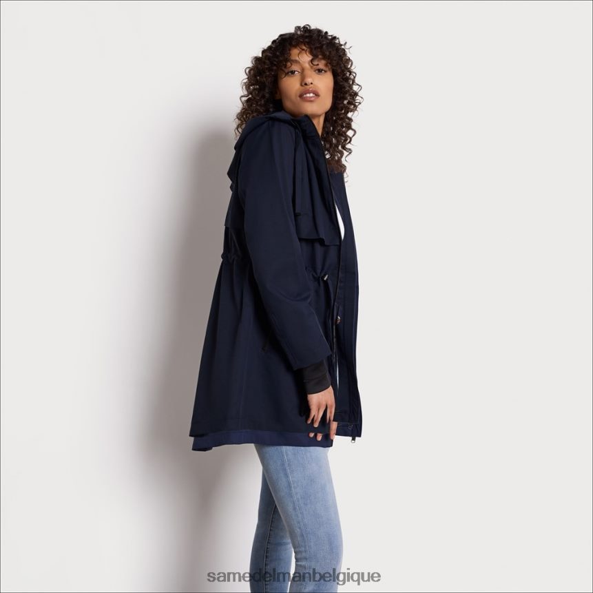 anorak de pluie Sam Edelman femmes marine JZ0XZ01137 vêtements