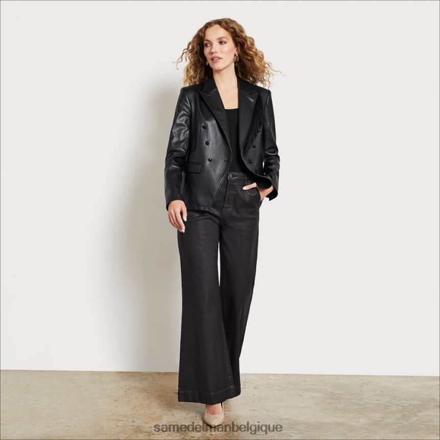 blazer imogène Sam Edelman femmes frange noire JZ0XZ01262 vêtements