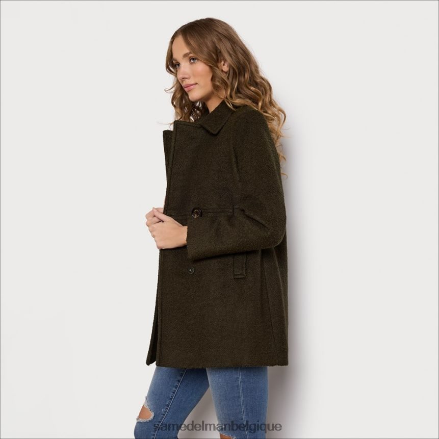 caban en laine Sam Edelman femmes vert militaire JZ0XZ01157 vêtements