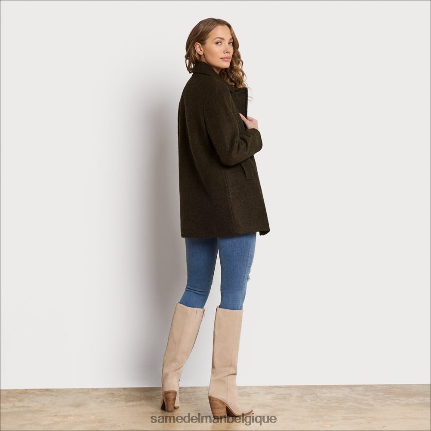 caban en laine Sam Edelman femmes vert militaire JZ0XZ01157 vêtements