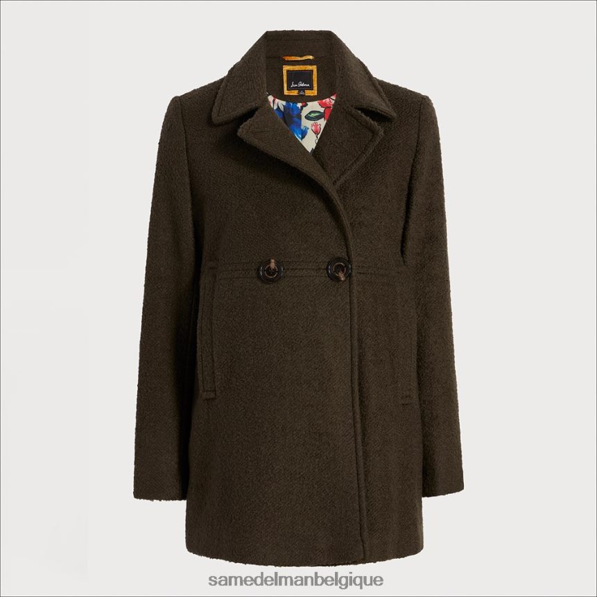 caban en laine Sam Edelman femmes vert militaire JZ0XZ01157 vêtements