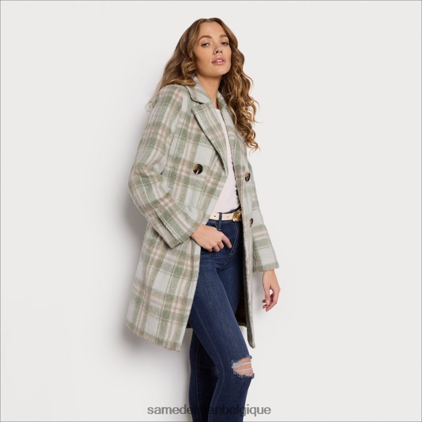 caban en laine Sam Edelman femmes vert tendre JZ0XZ01125 vêtements