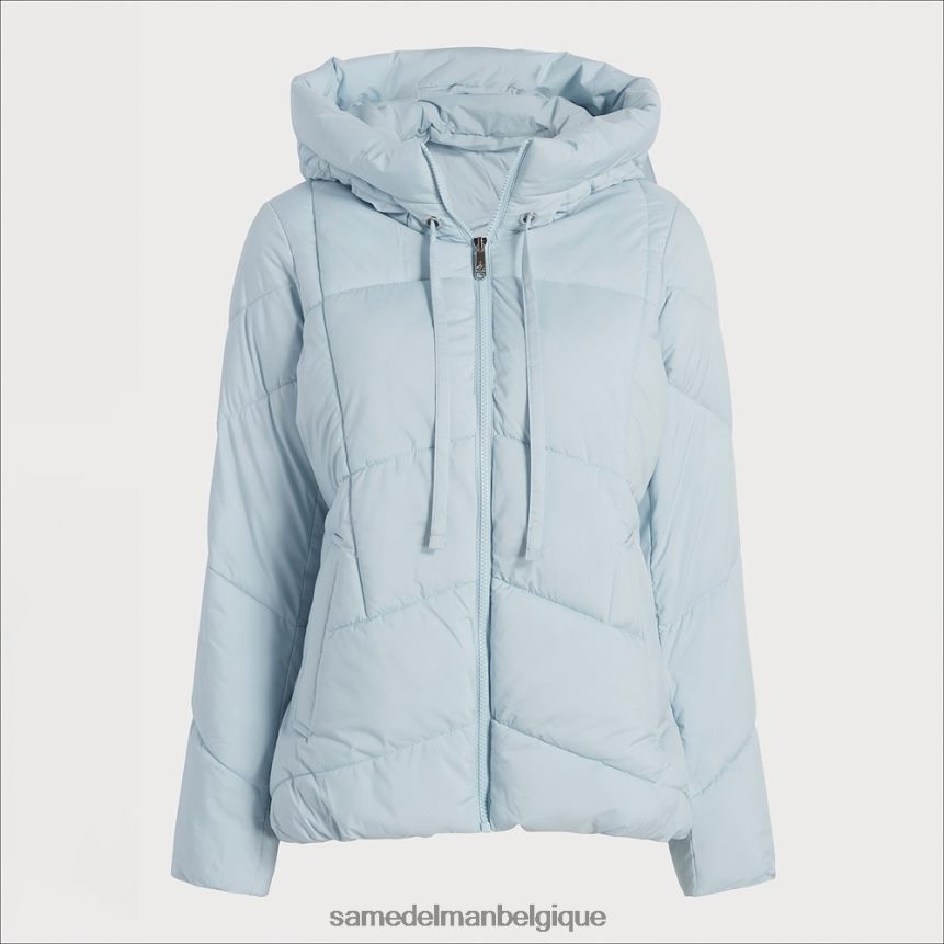 doudoune à col d'oreiller Sam Edelman femmes bleu clair JZ0XZ01120 vêtements