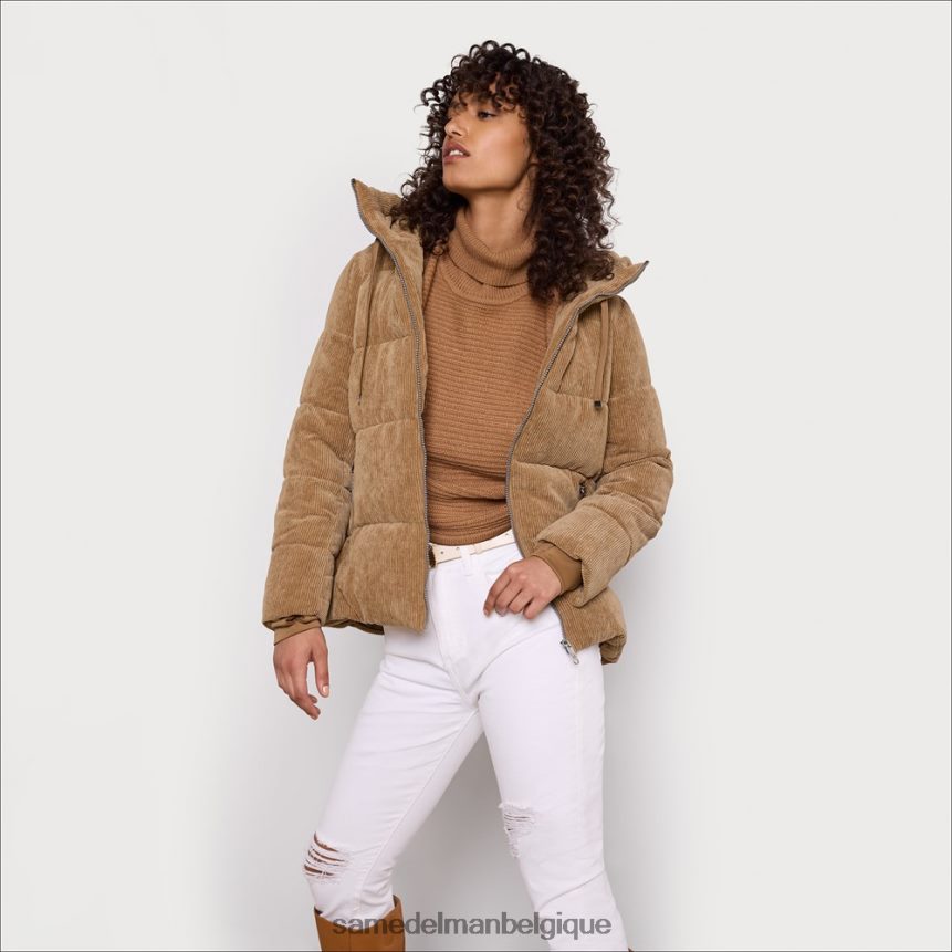 doudoune à col d'oreiller Sam Edelman femmes chameau JZ0XZ01140 vêtements