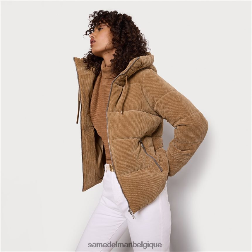 doudoune à col d'oreiller Sam Edelman femmes chameau JZ0XZ01140 vêtements