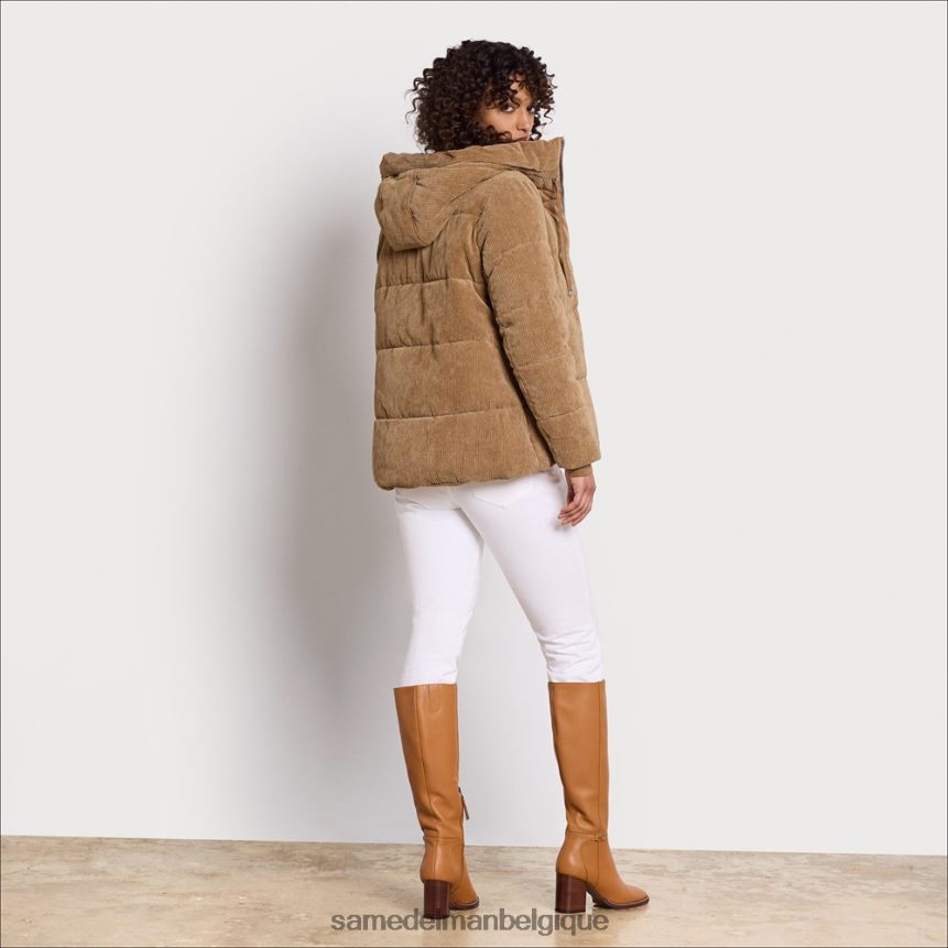 doudoune à col d'oreiller Sam Edelman femmes chameau JZ0XZ01140 vêtements