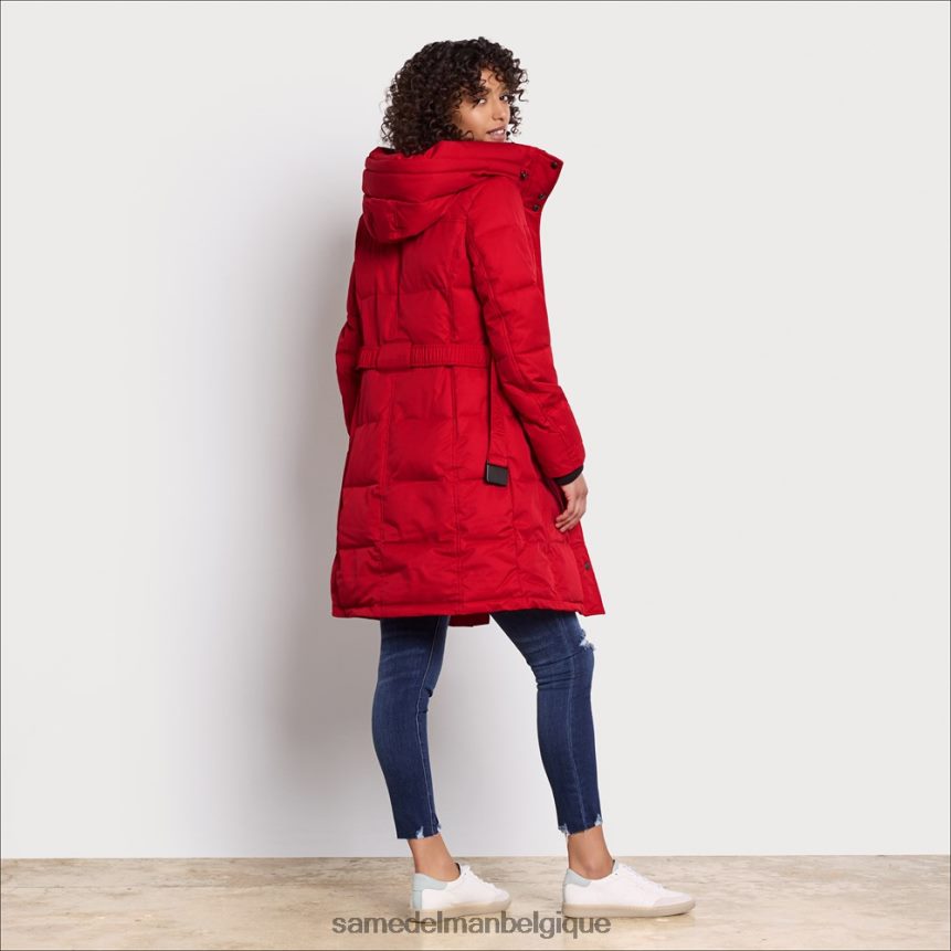 doudoune à col d'oreiller Sam Edelman femmes rouge JZ0XZ01128 vêtements
