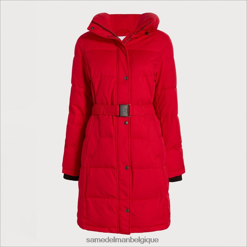 doudoune à col d'oreiller Sam Edelman femmes rouge JZ0XZ01128 vêtements