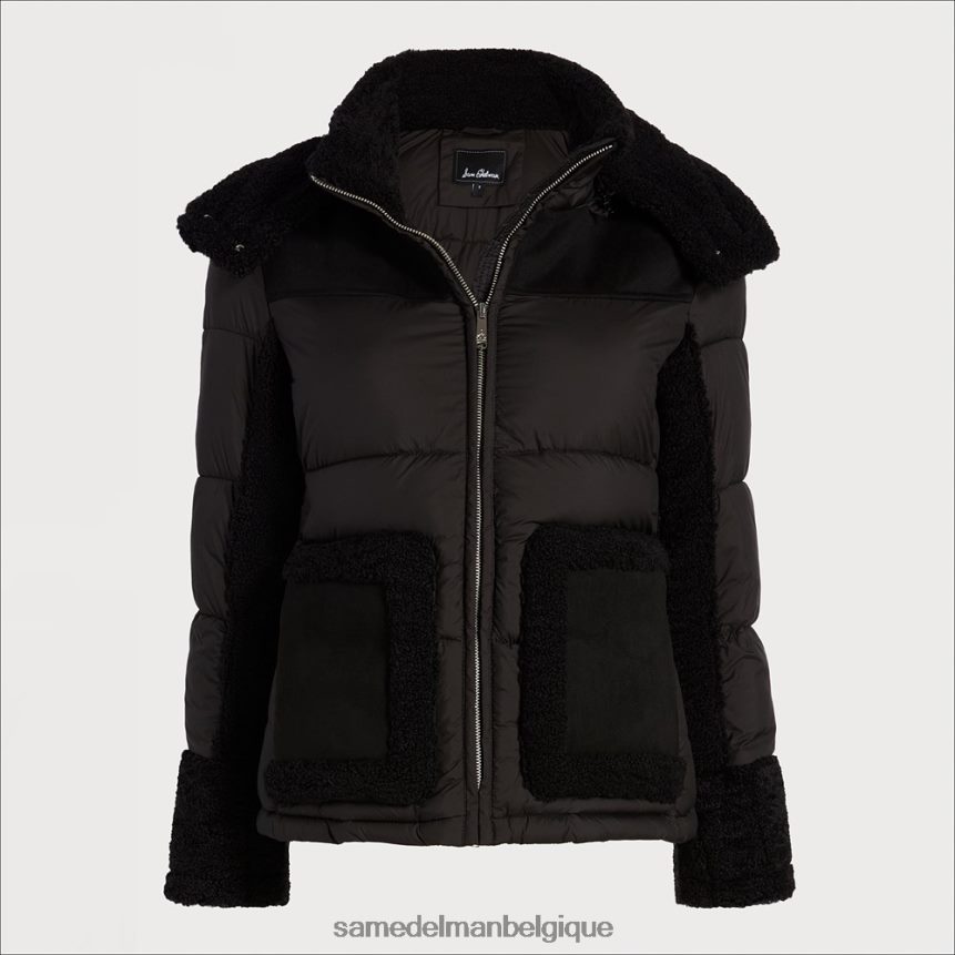 doudoune courte à capuche Sam Edelman femmes noir JZ0XZ01161 vêtements