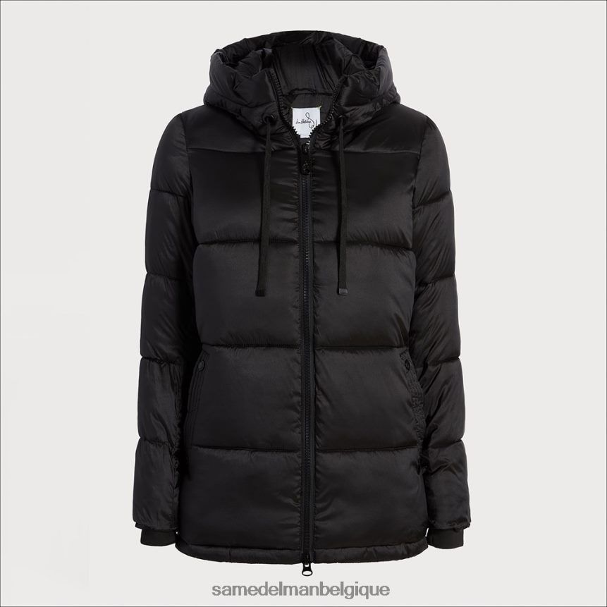 doudoune courte en duvet doux Sam Edelman femmes noir JZ0XZ01130 vêtements